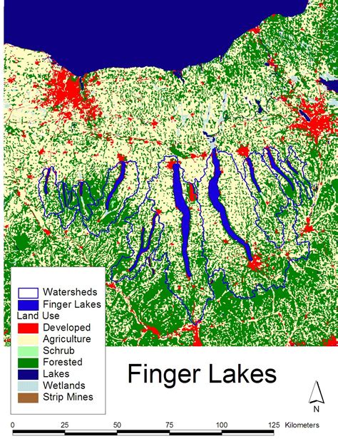 Map of the Finger Lakes